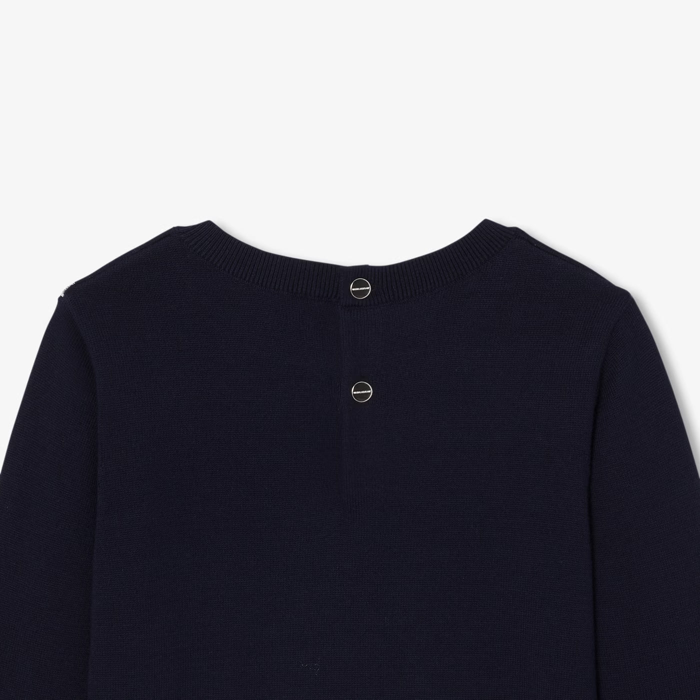 Girl cotton jumper - marine/multico