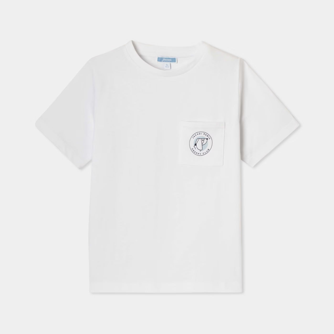 Jacadi white short-sleeved boy's t-shirt