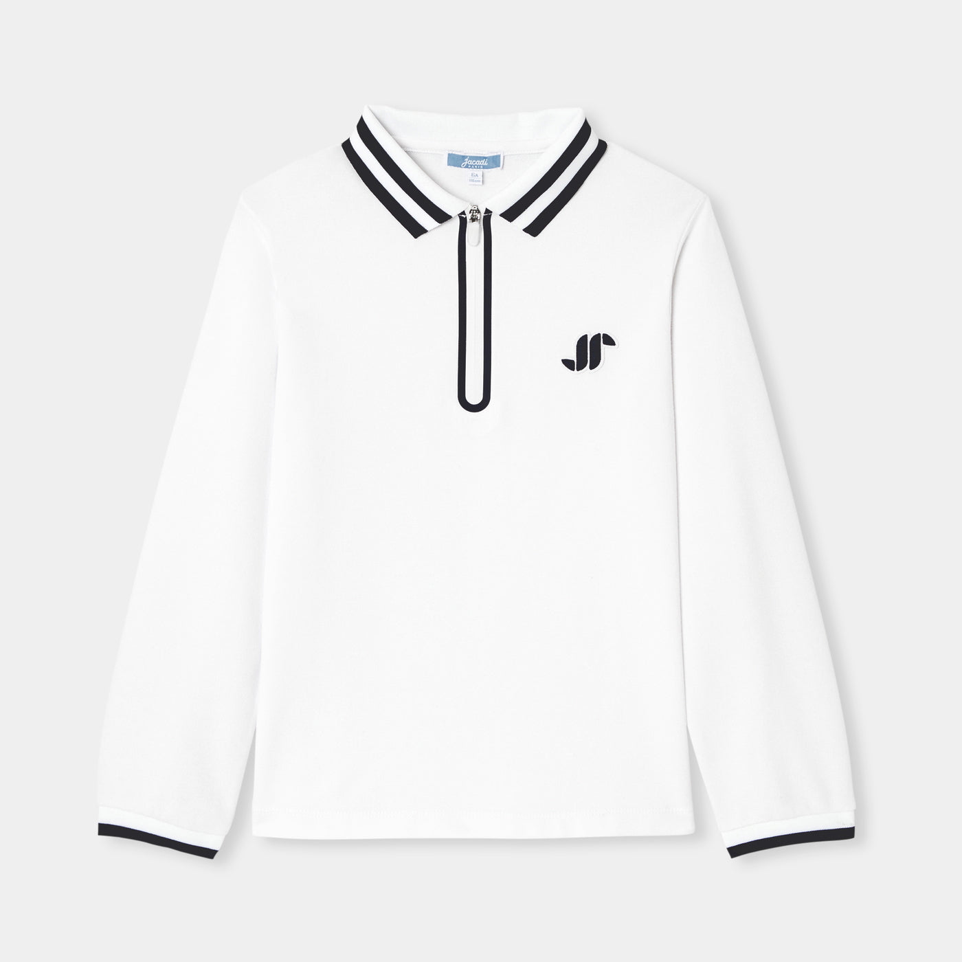 Boy cotton polo shirt - blanc jacadi