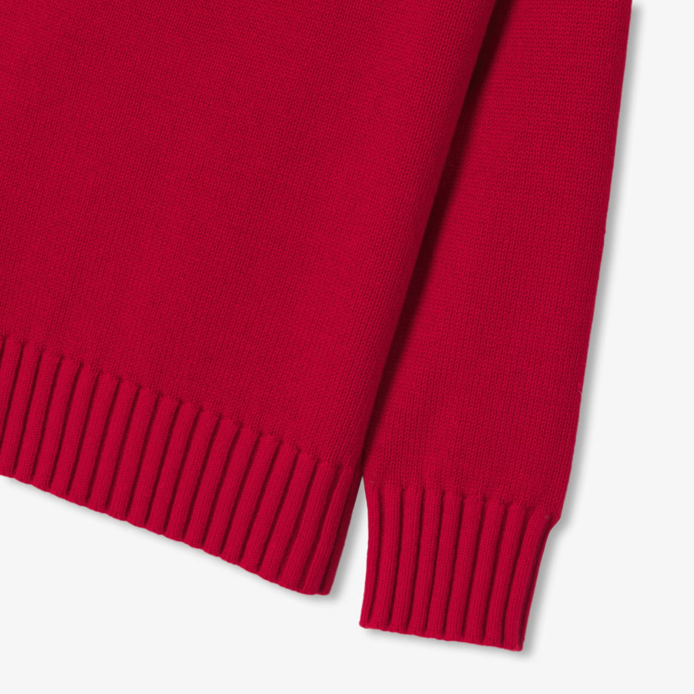 Boy sweater with trucker collar - rouge rubis