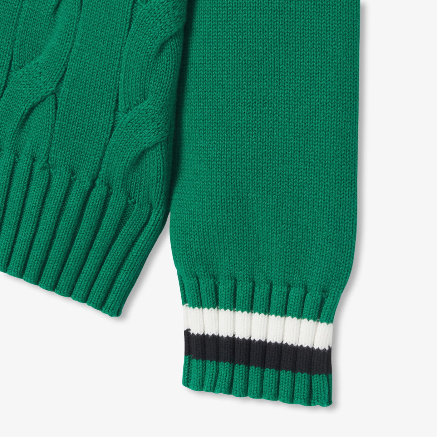 Children cotton cricket sweater - vert fonce