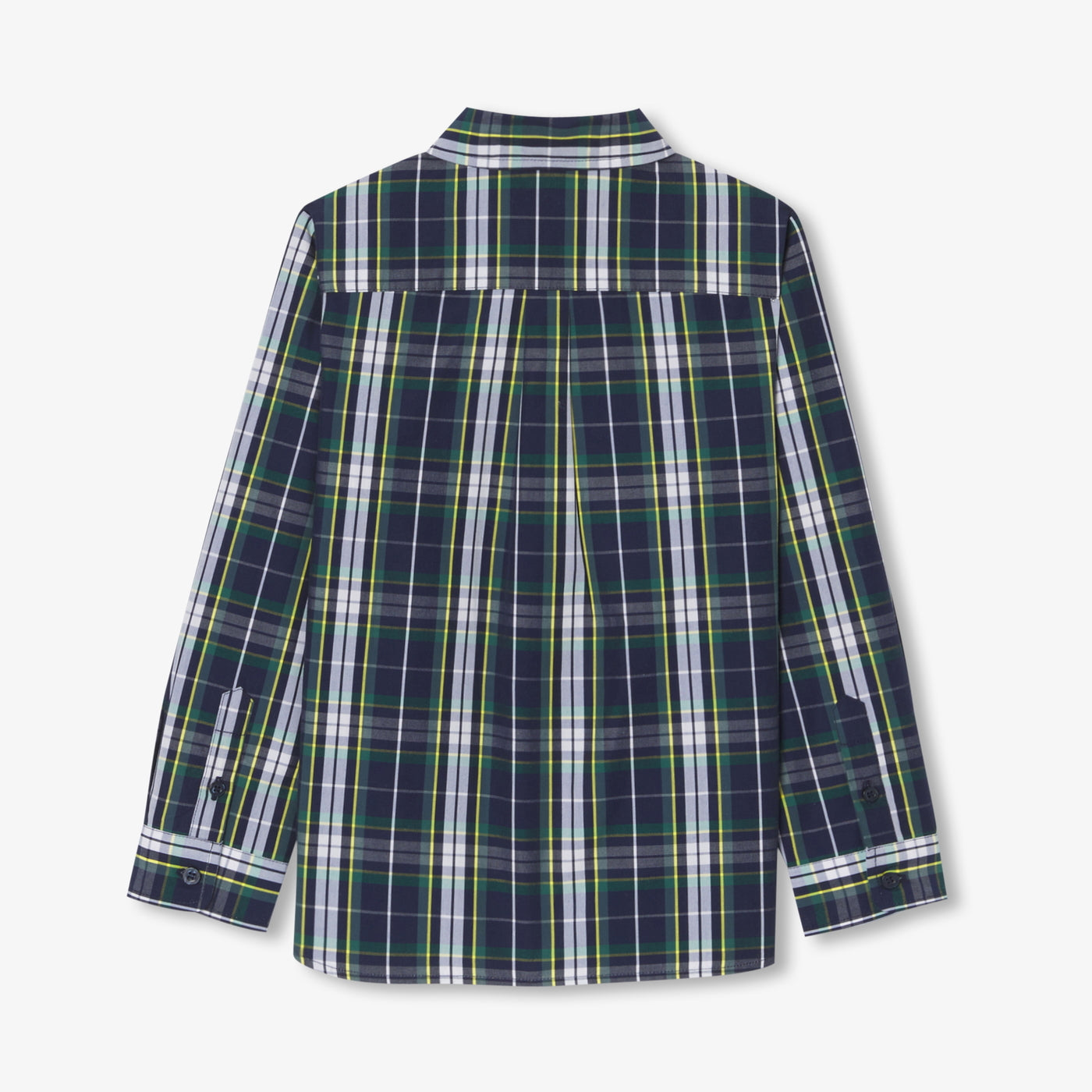 Child unisex tartan shirt - marine/multico