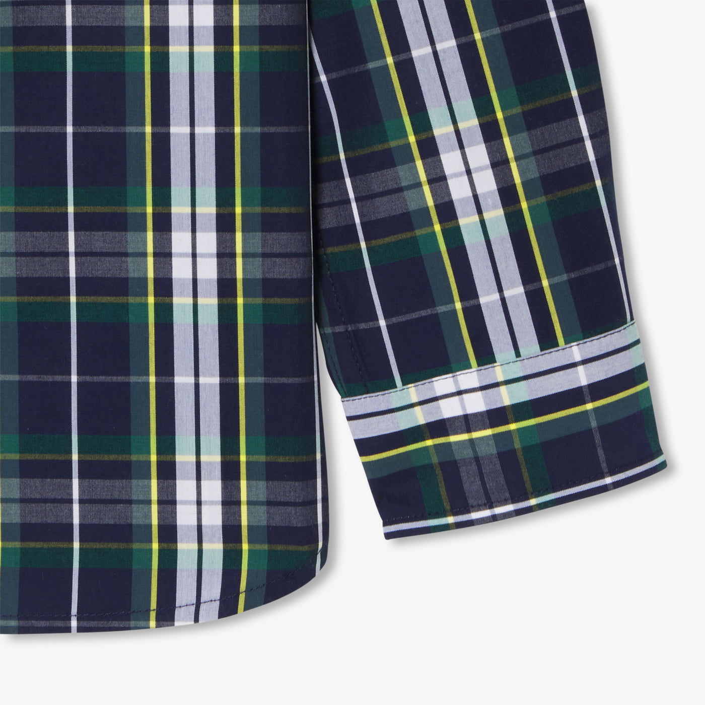Child unisex tartan shirt - marine/multico