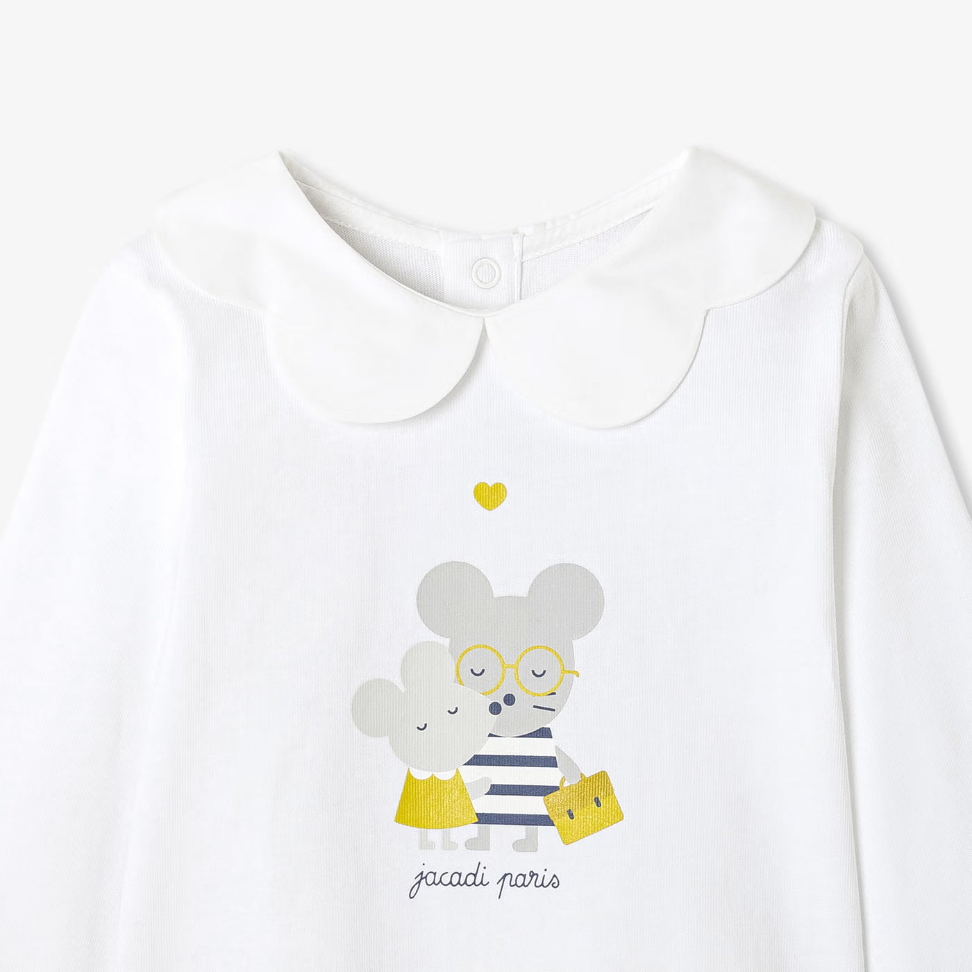 Baby girl long-sleeved T-shirt - blanc jacadi
