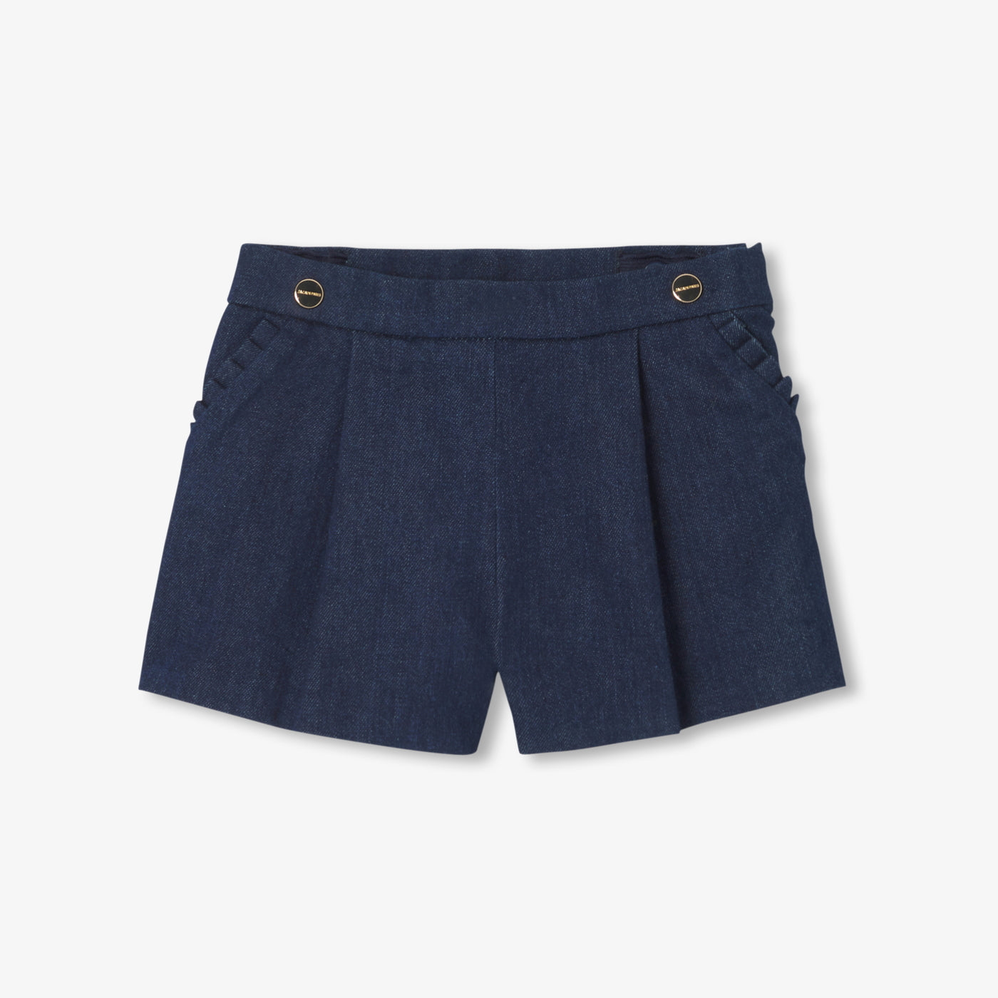 Baby girl denim shorts - denim fonce