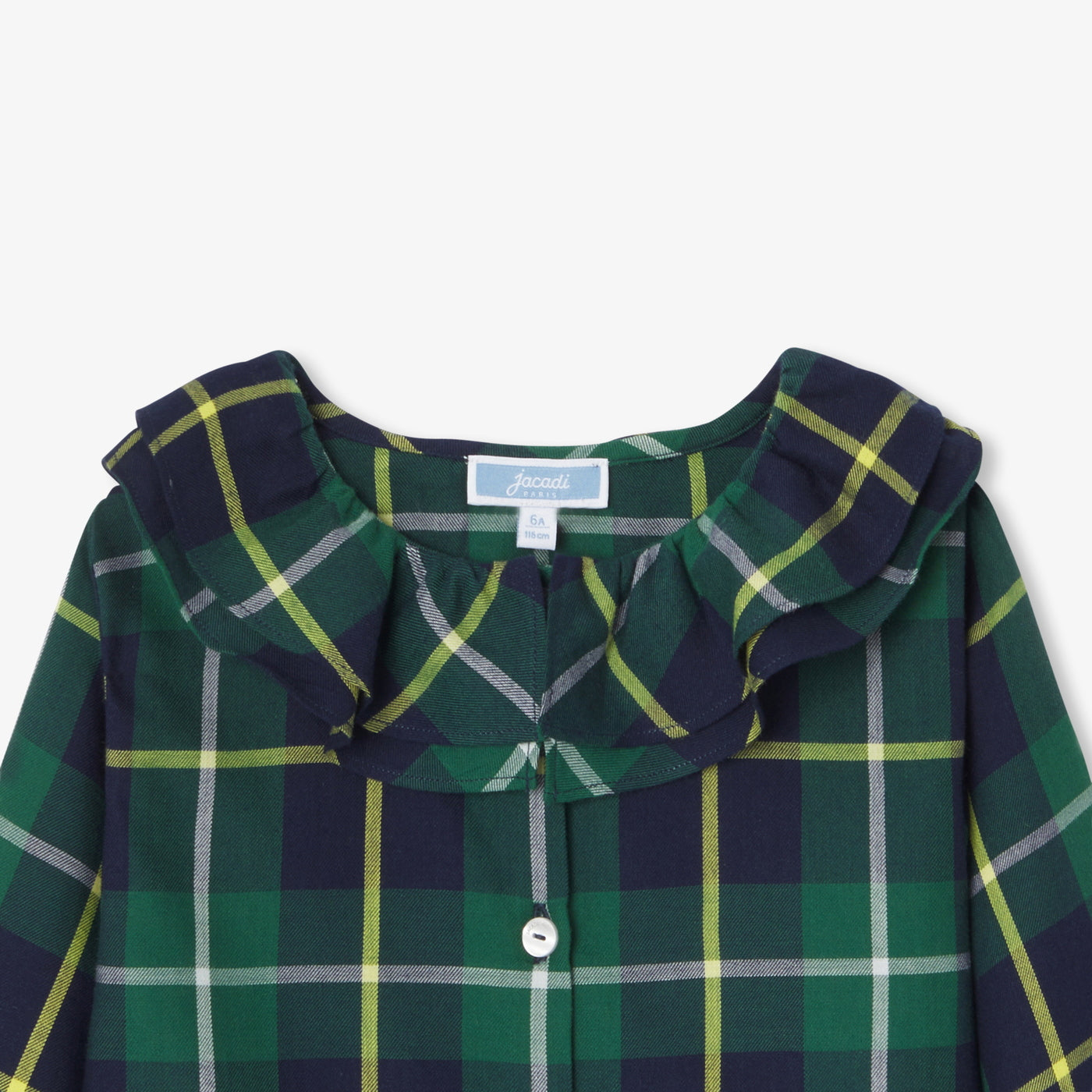 Girl tartan blouse - vert/multico