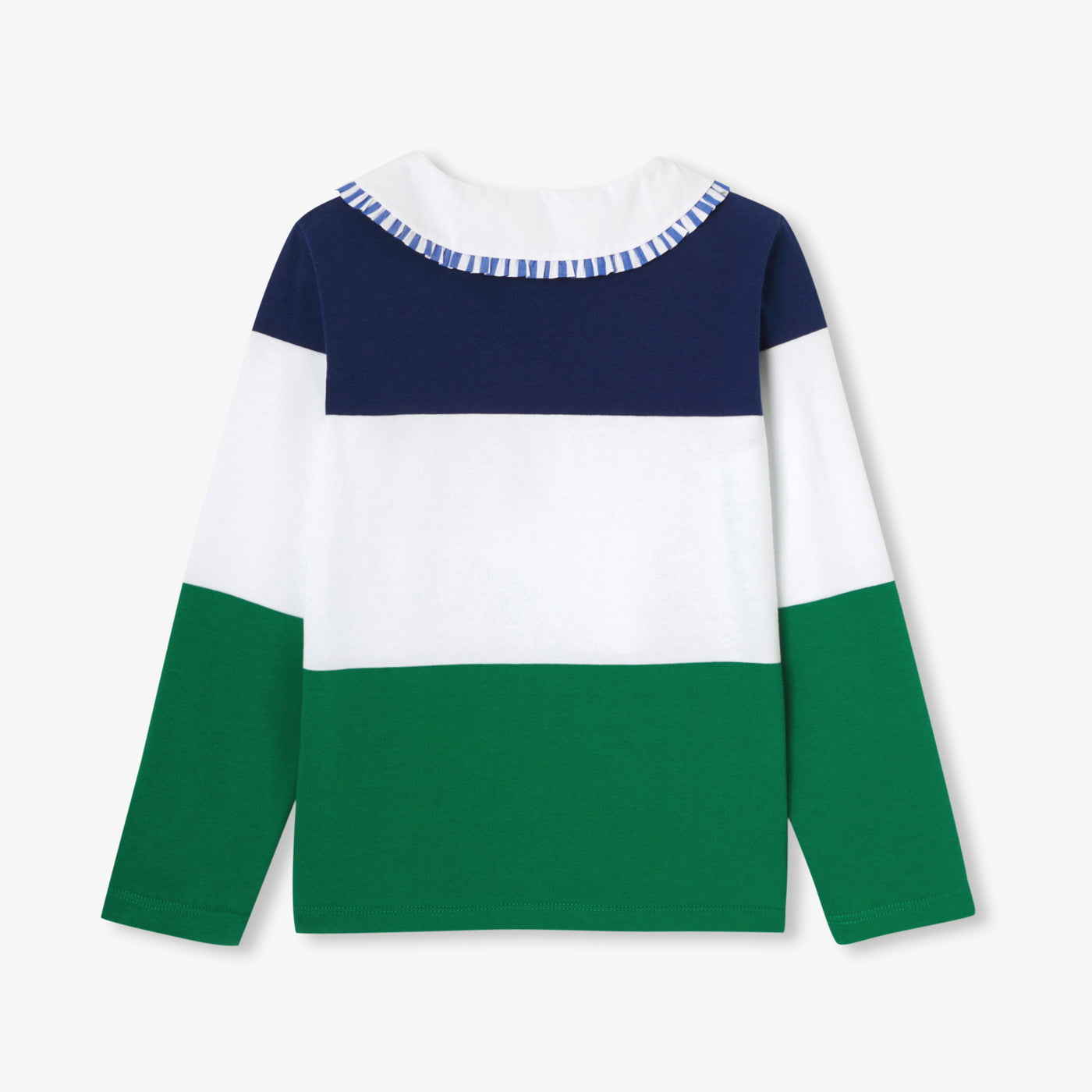 Girl polo shirt - bleu/vert