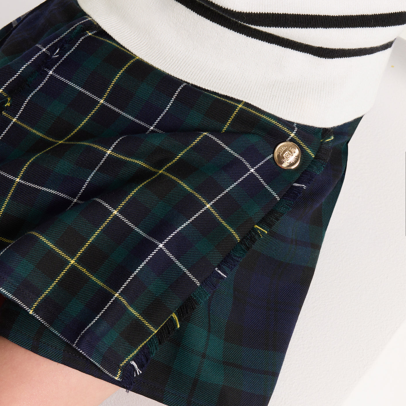 Girl tartan skirt - multico