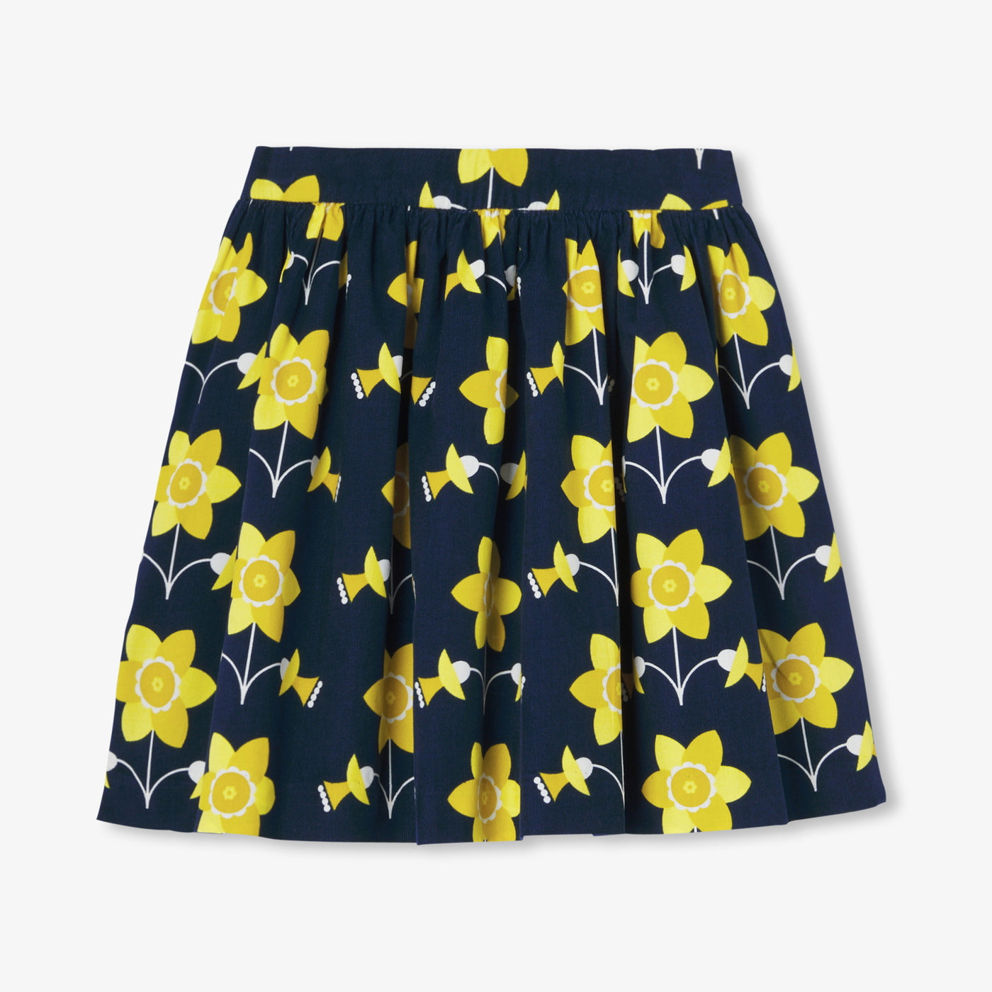 Girl milleraies velvet skirt - bleu/multico