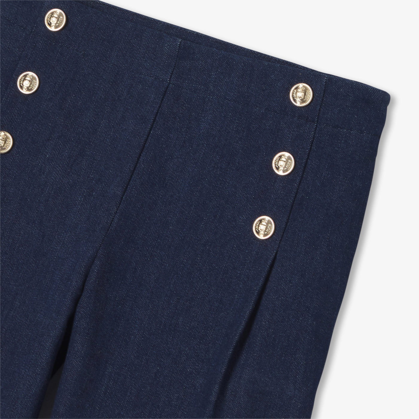 Girl wide-leg jeans - denim fonce