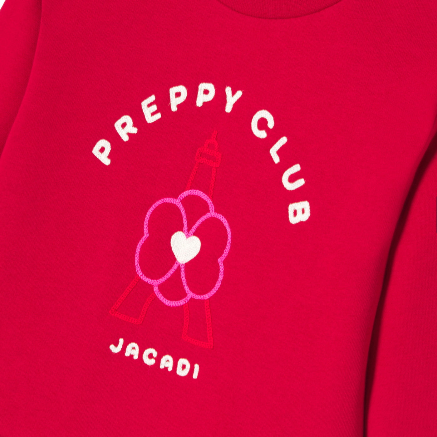 Girl fleece sweater - rouge brique