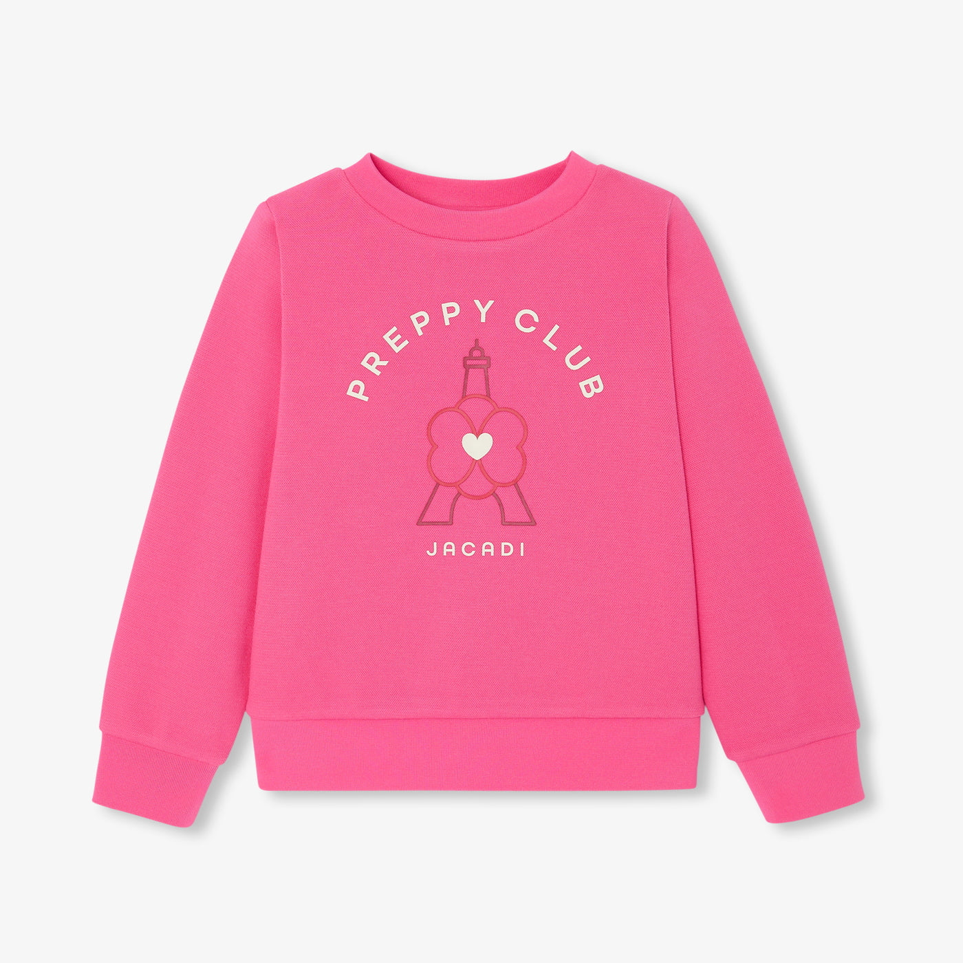 Girl fleece sweater - fuschia clair