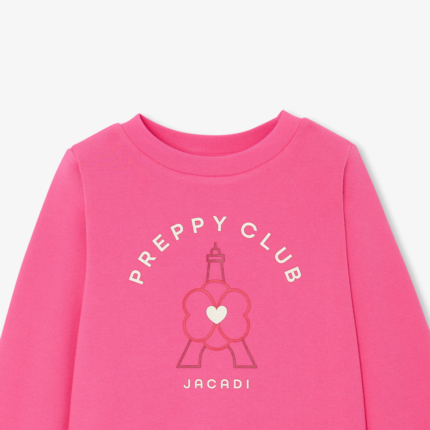 Girl fleece sweater - fuschia clair