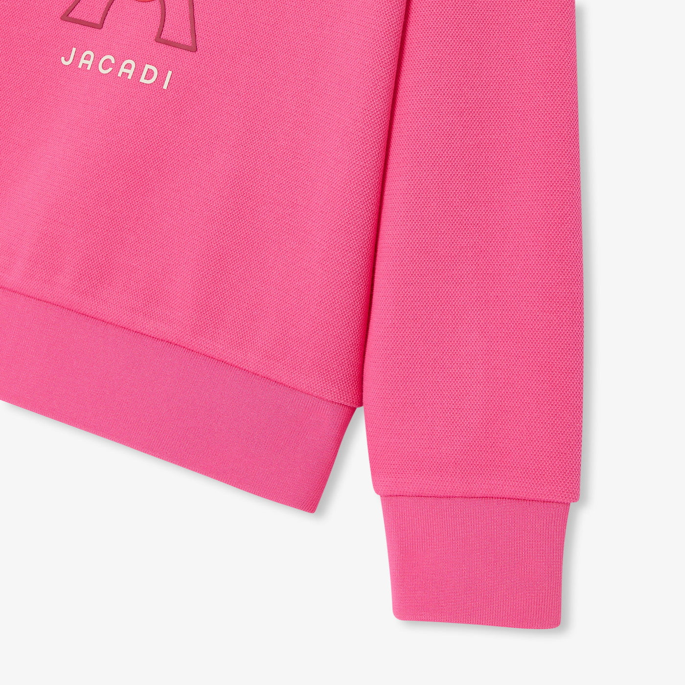Girl fleece sweater - fuschia clair