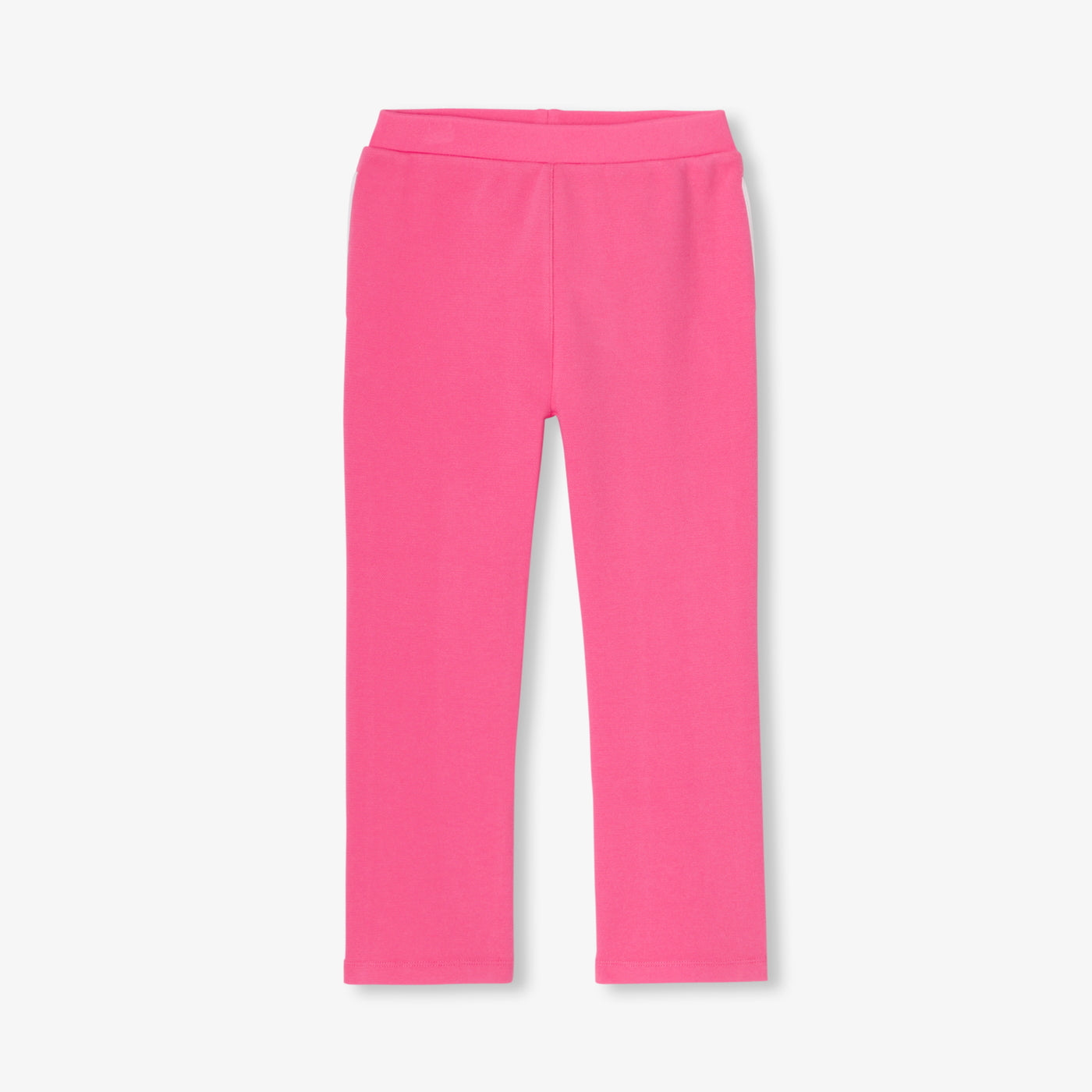 Girl joggers in piqué knit - fuschia clair