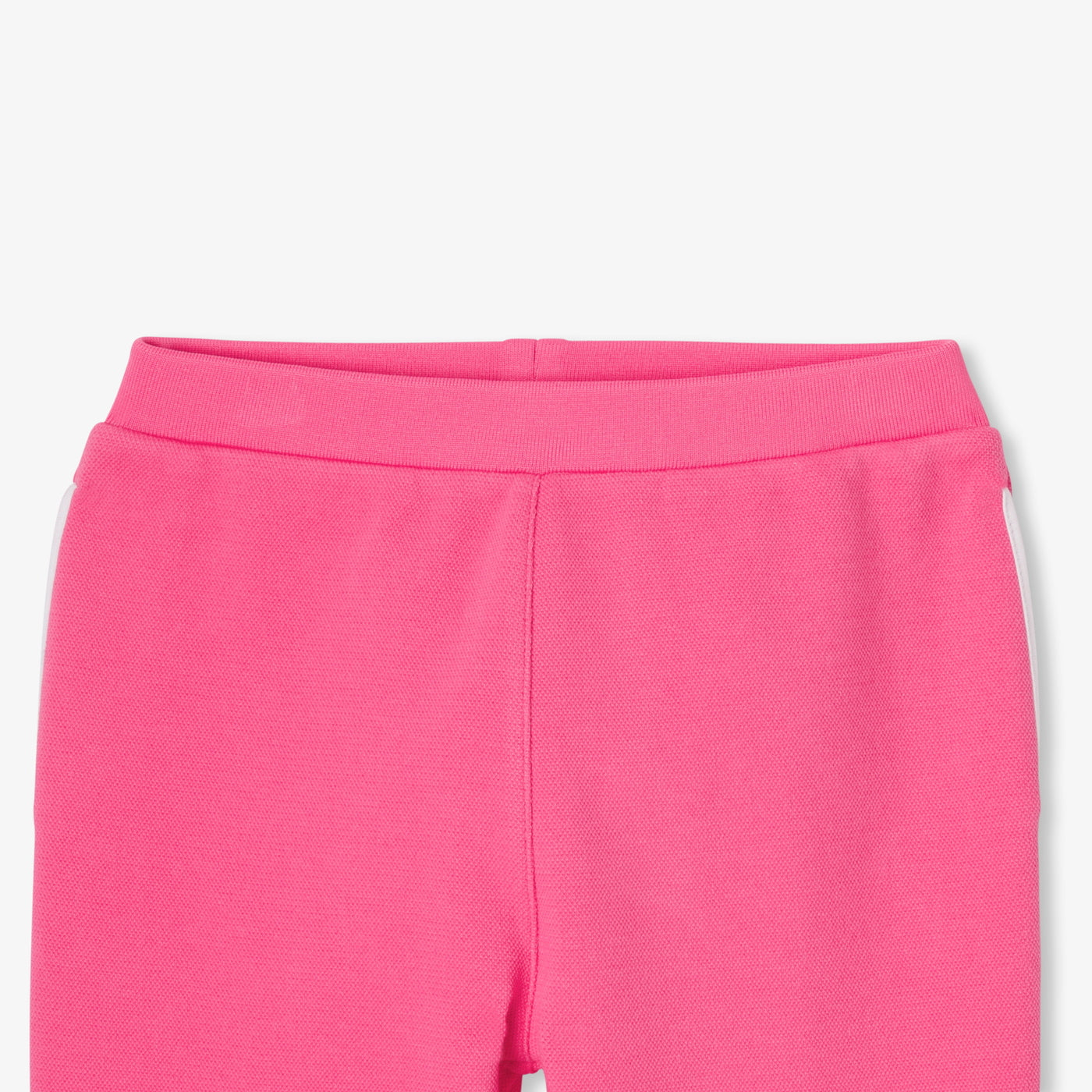 Girl joggers in piqué knit - fuschia clair