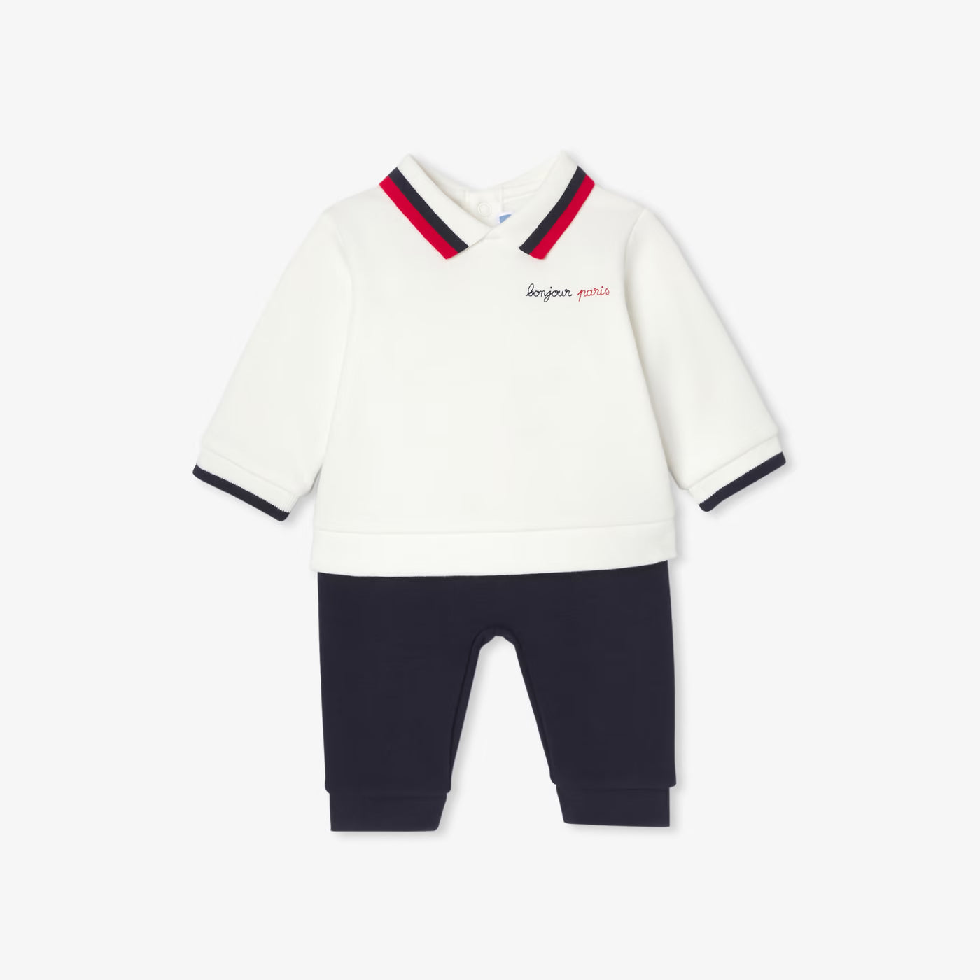 Baby boy comfort set - white/blue