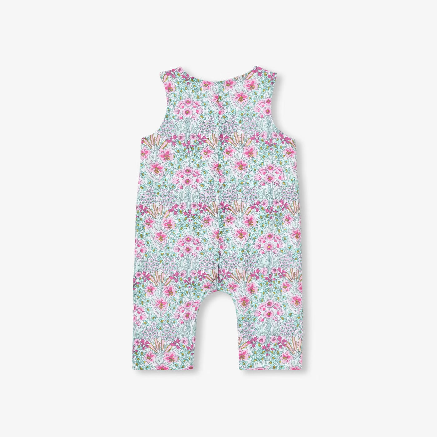 Baby girl jumpsuit in Liberty fabric - multico