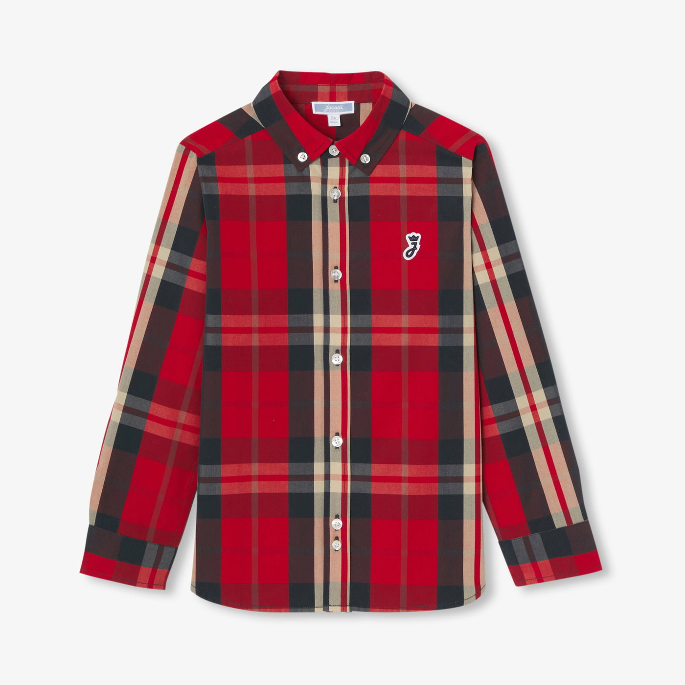 Boy tartan shirt - rouge/multico