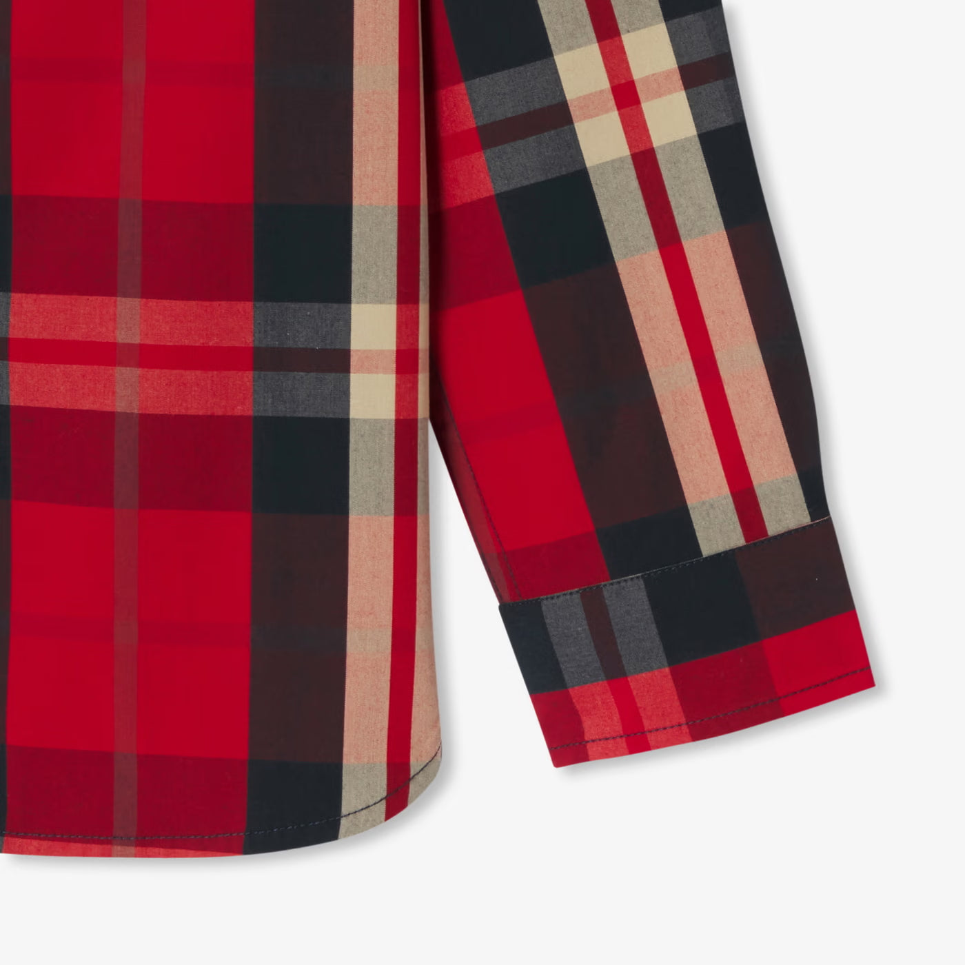 Boy tartan shirt - rouge/multico