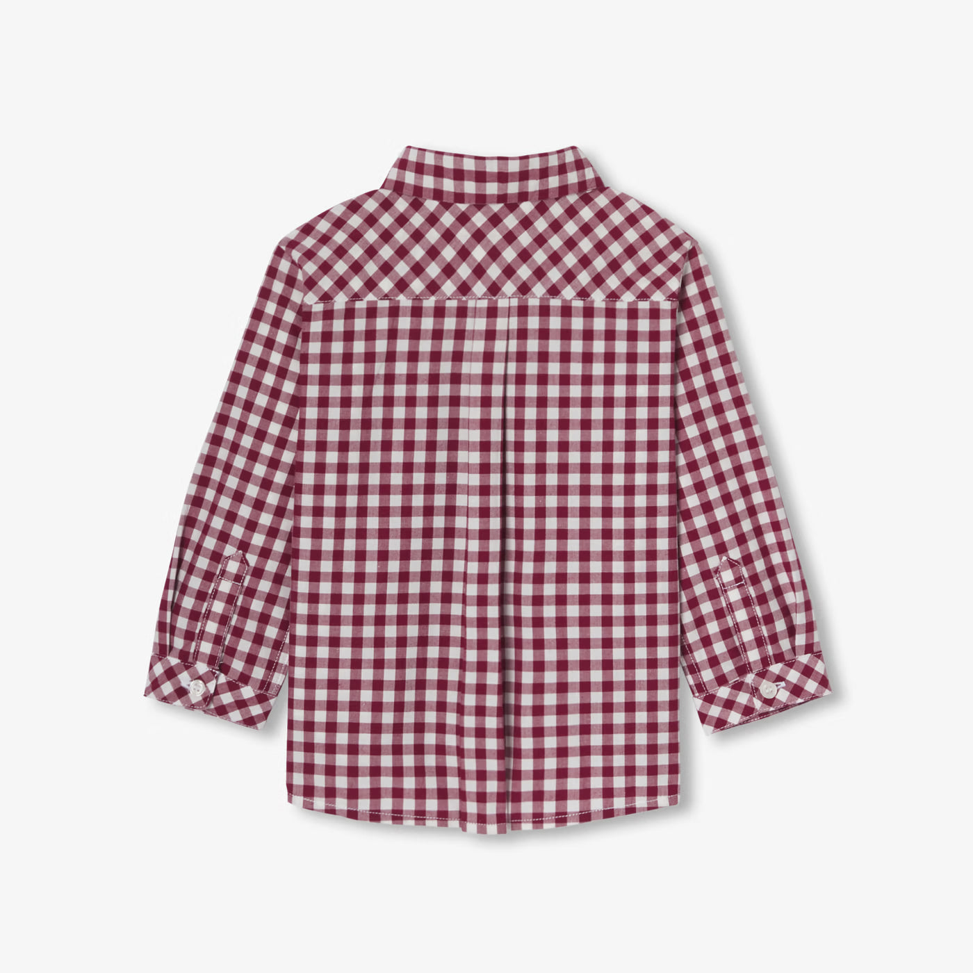 Baby boy gingham shirt - blanc/rouge