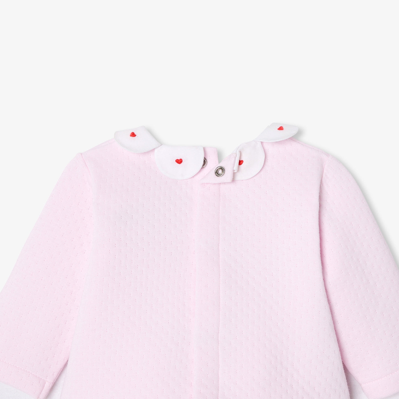 Baby girl comfort set in double sided jersey - rose pale jacadi