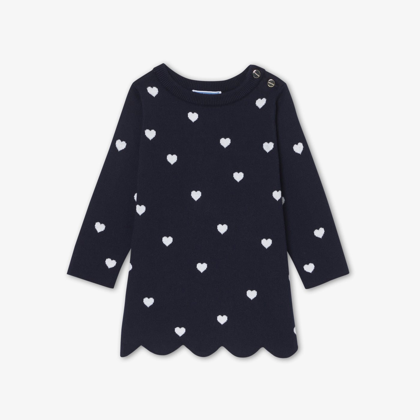 Baby girl cotton dress - marine jacadi