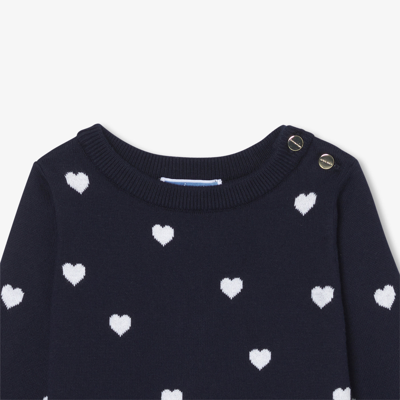 Baby girl cotton dress - marine jacadi