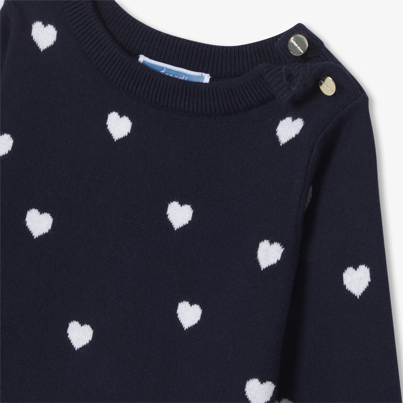 Baby girl cotton dress - marine jacadi