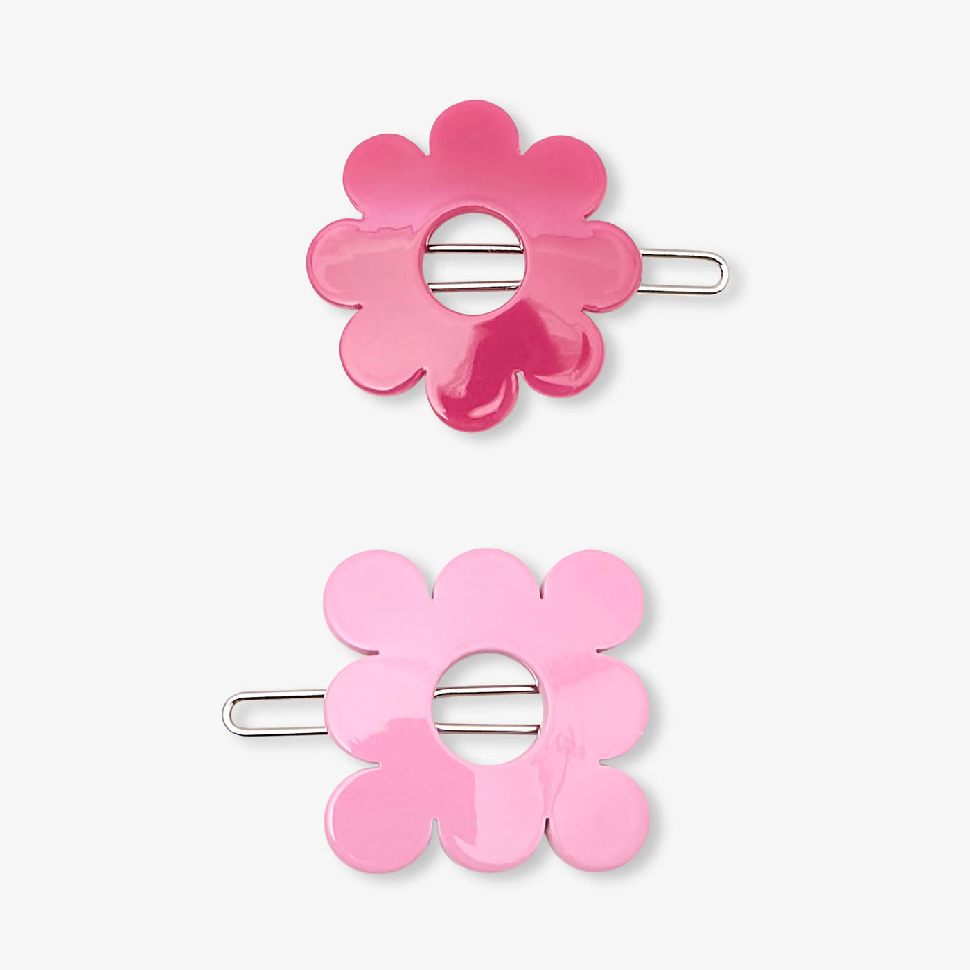 Pair of barrettes for girls - pink