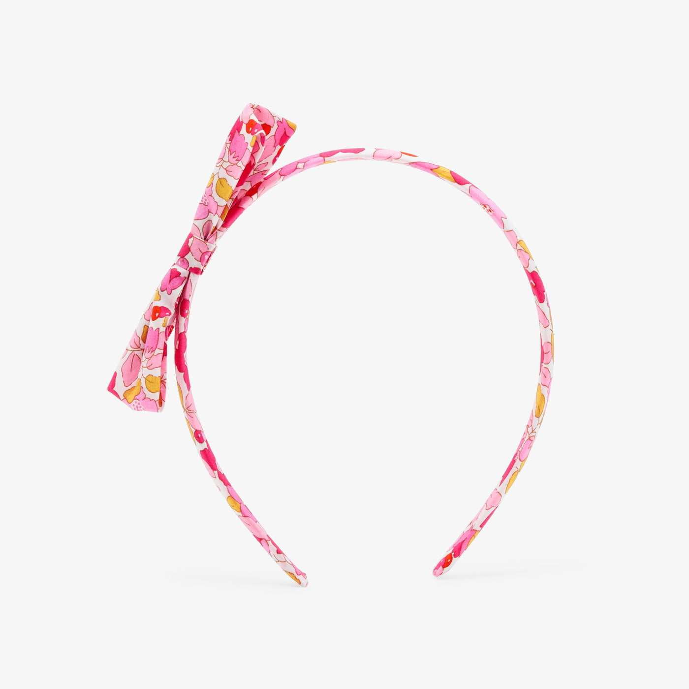 Girl headband in Liberty fabric - rose/multico