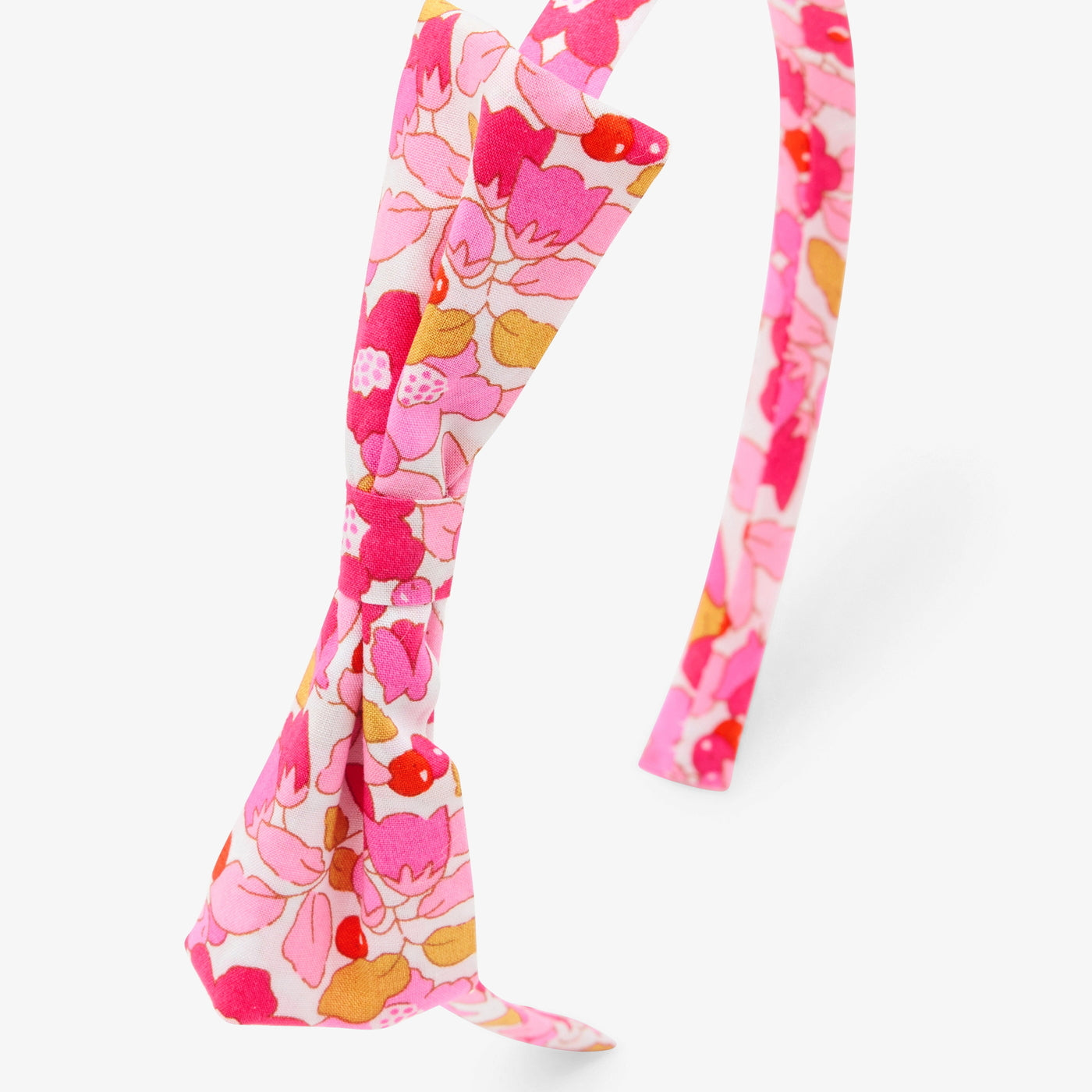 Girl headband in Liberty fabric - rose/multico