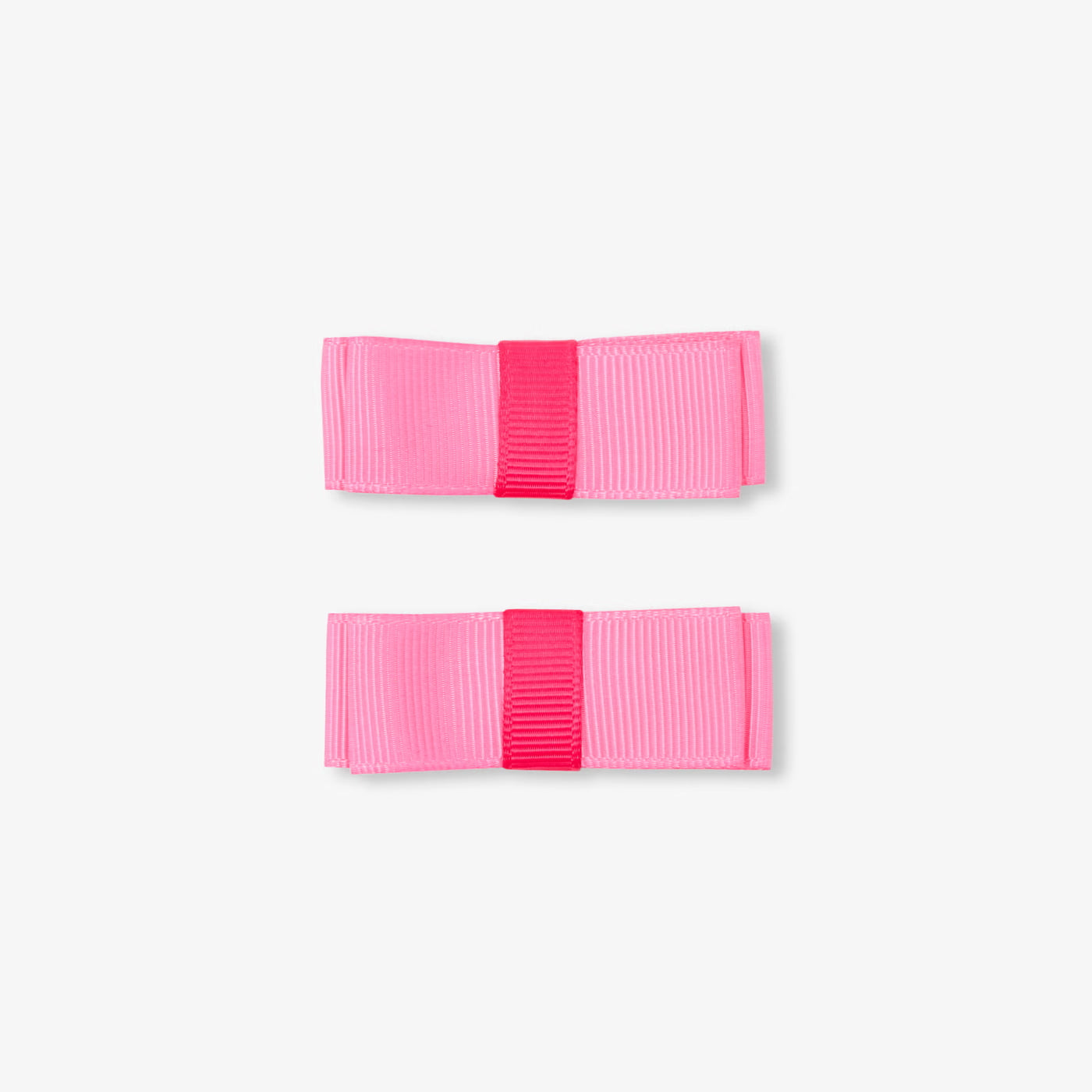 Pair of click-clack barrettes for girls - pink