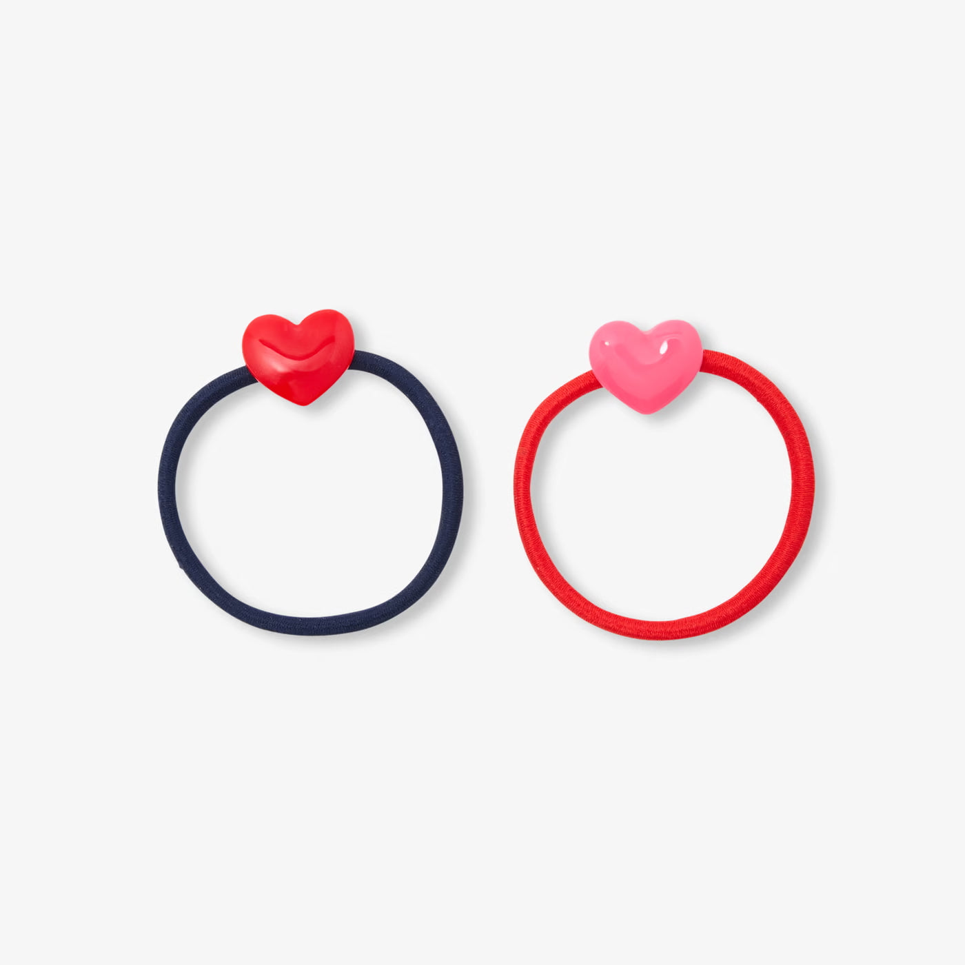 Duo of elastic bands for girls - navy/red
