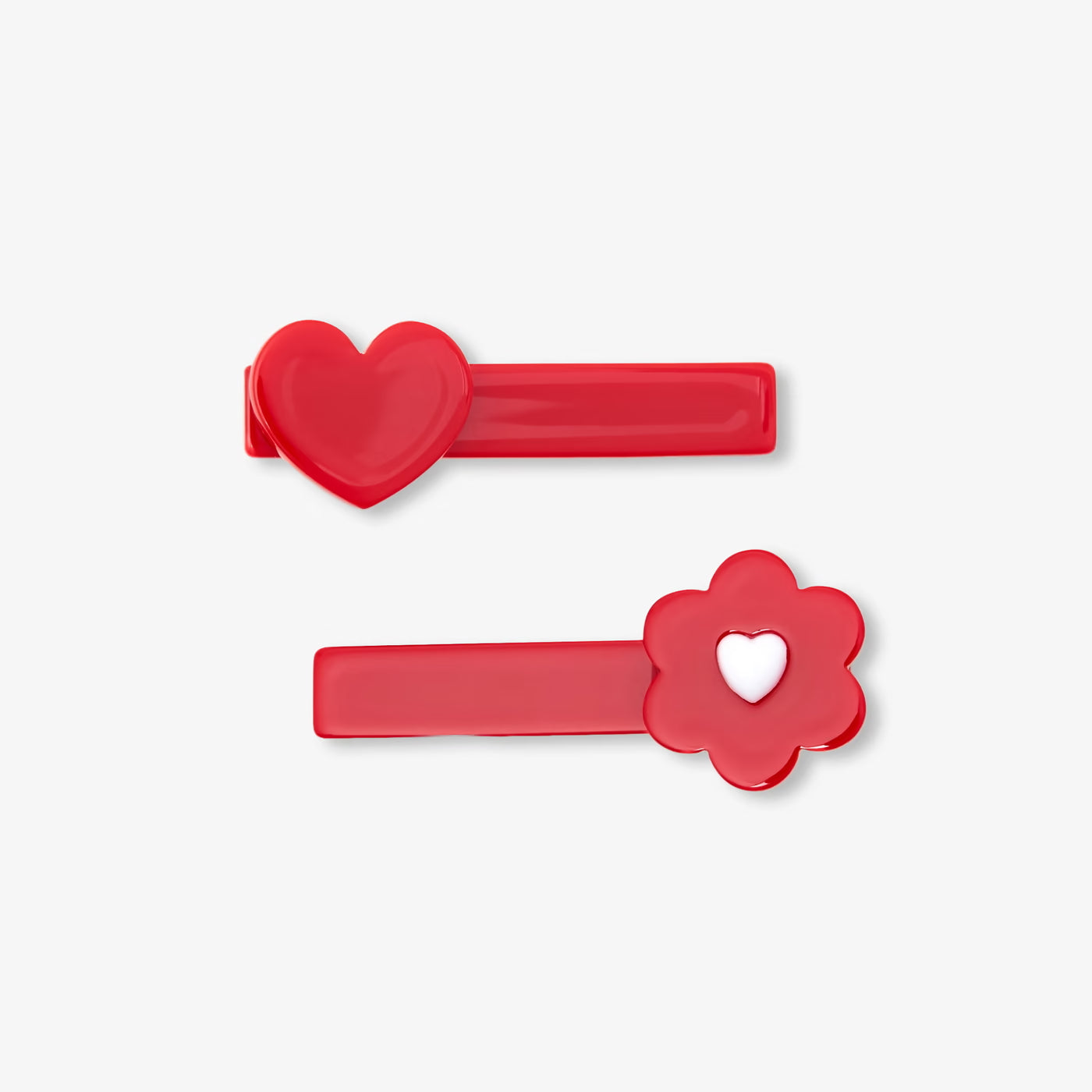 Baby girl barrette duo - poppy