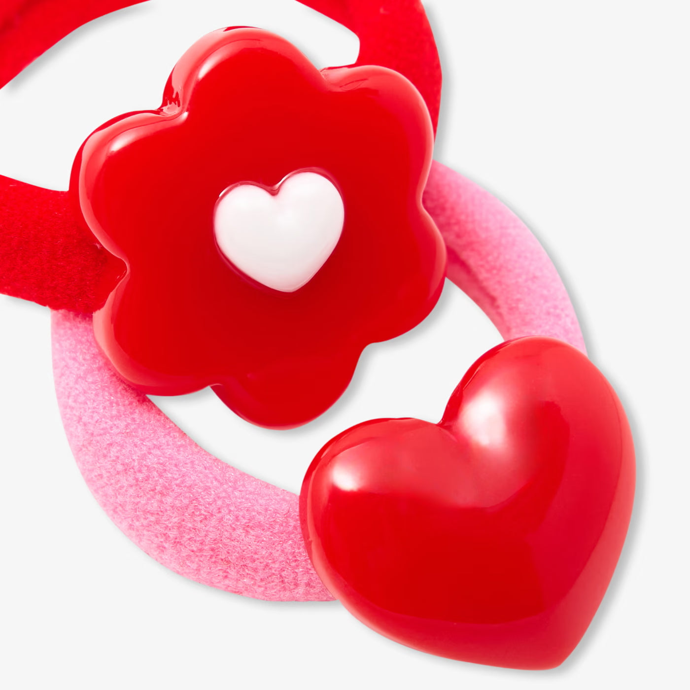 Baby girl elastic duo - red/multicolor