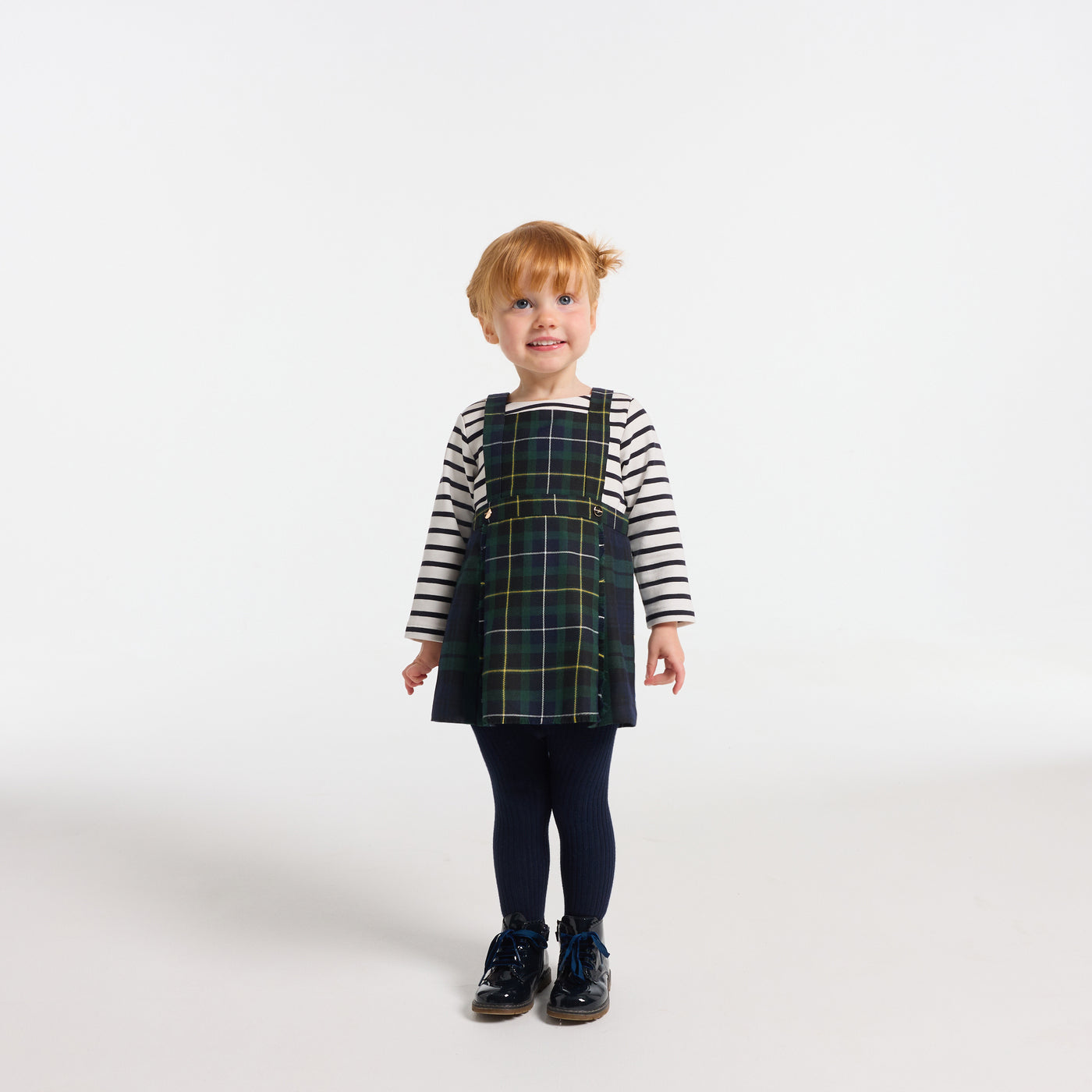 Baby girl tartan dress - multico
