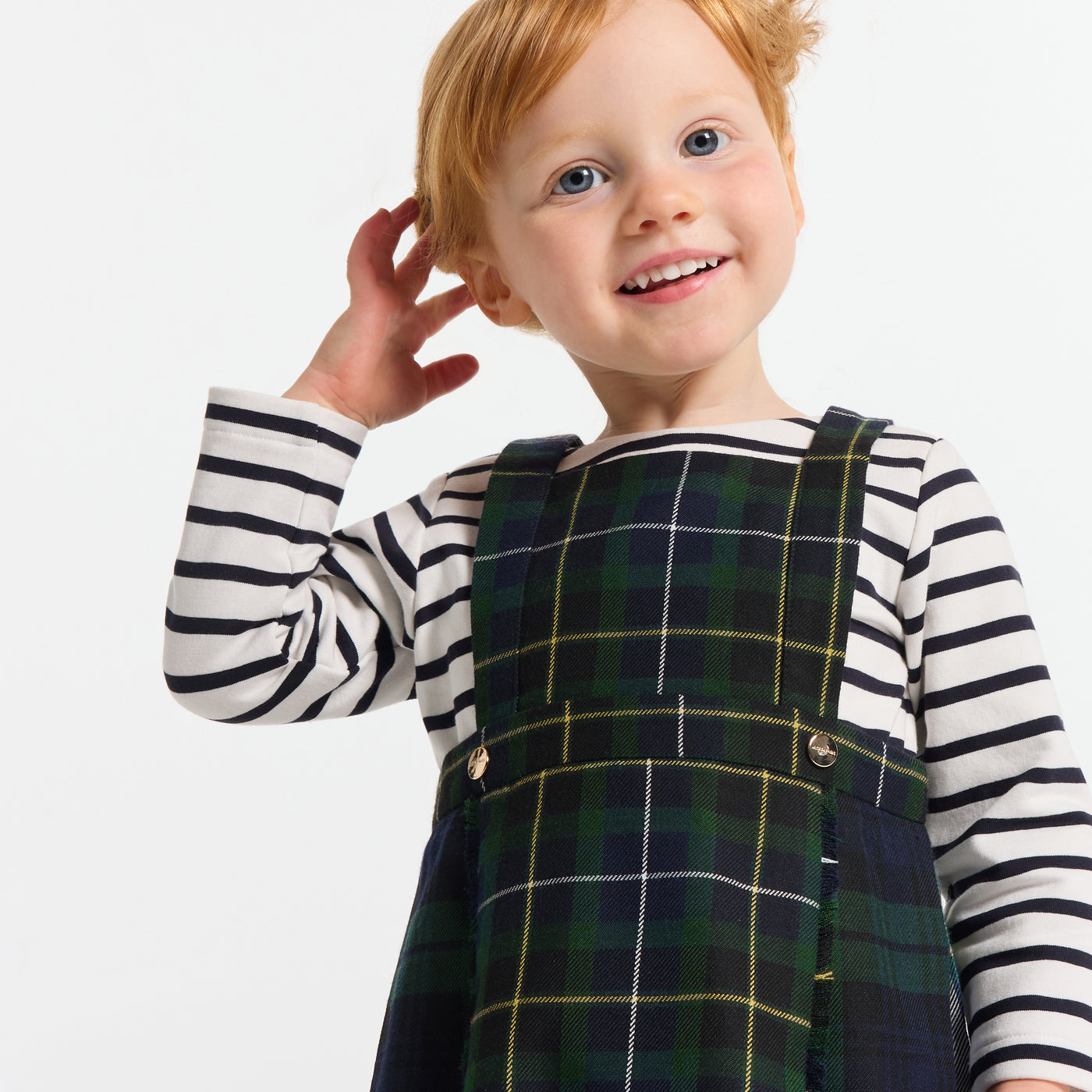 Baby girl tartan dress - multico