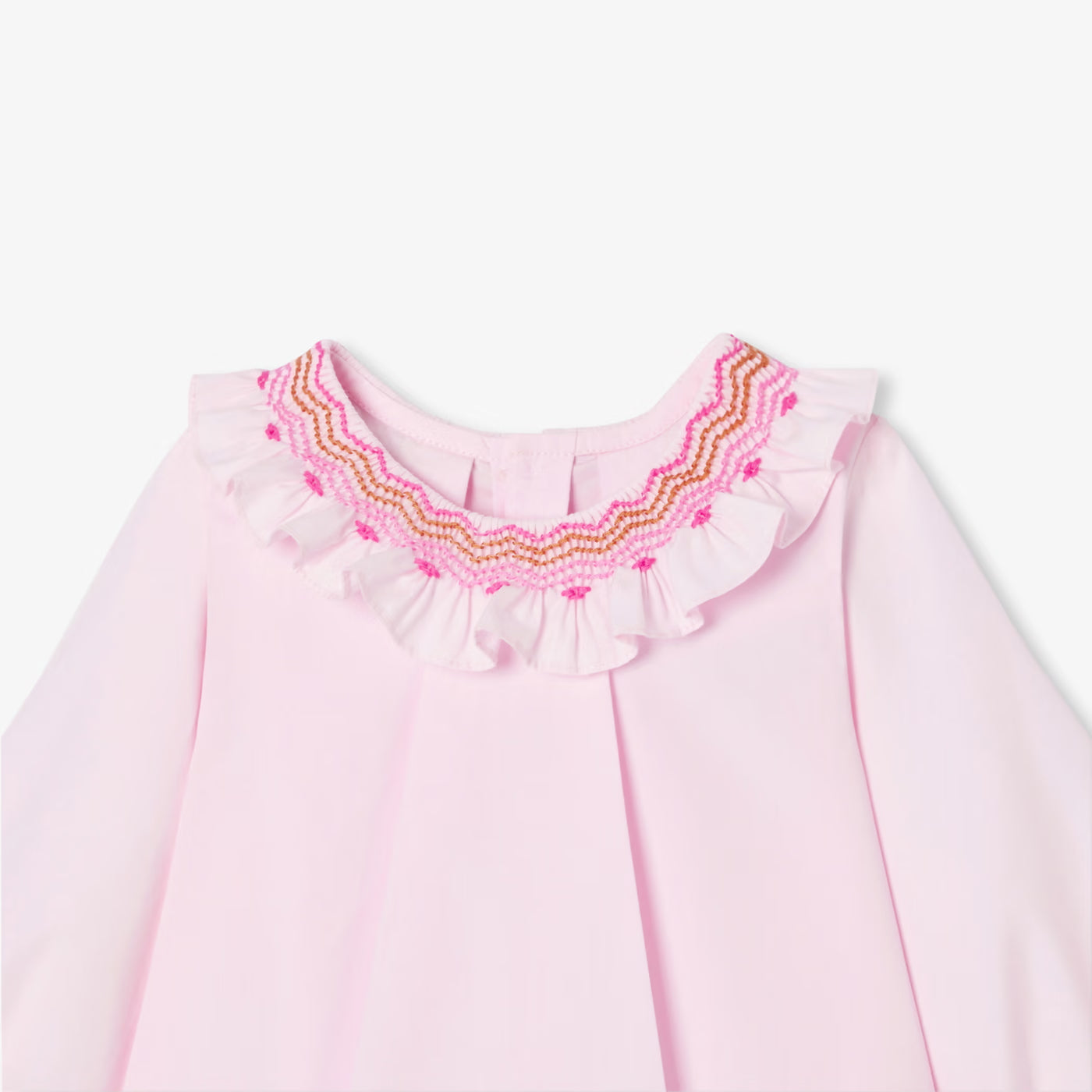 Baby girl long-sleeved blouse - rose dragee
