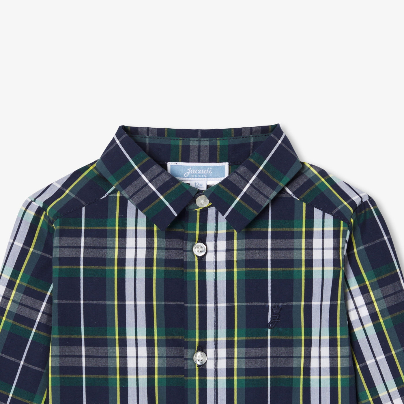 Baby tartan shirt - marine/multico