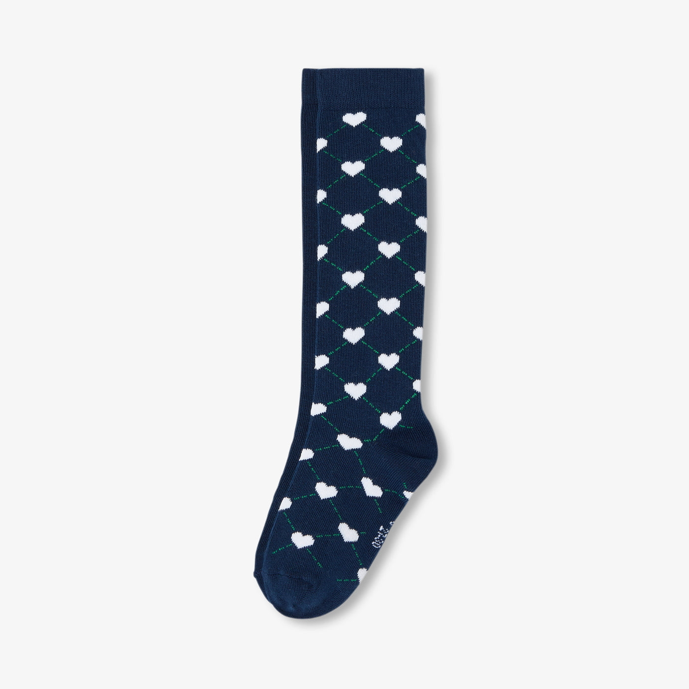 Girl high socks duo - bleu/multico
