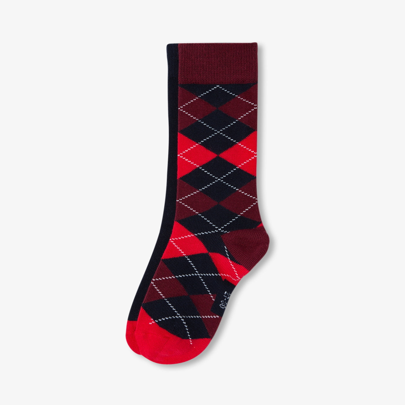 Duo of high socks for boys - bleu/rouge