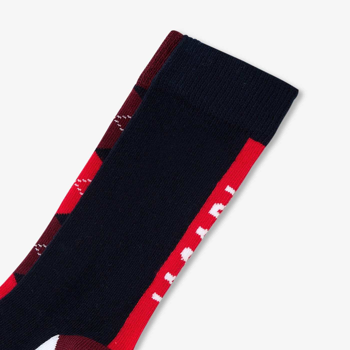 Duo of high socks for boys - bleu/rouge