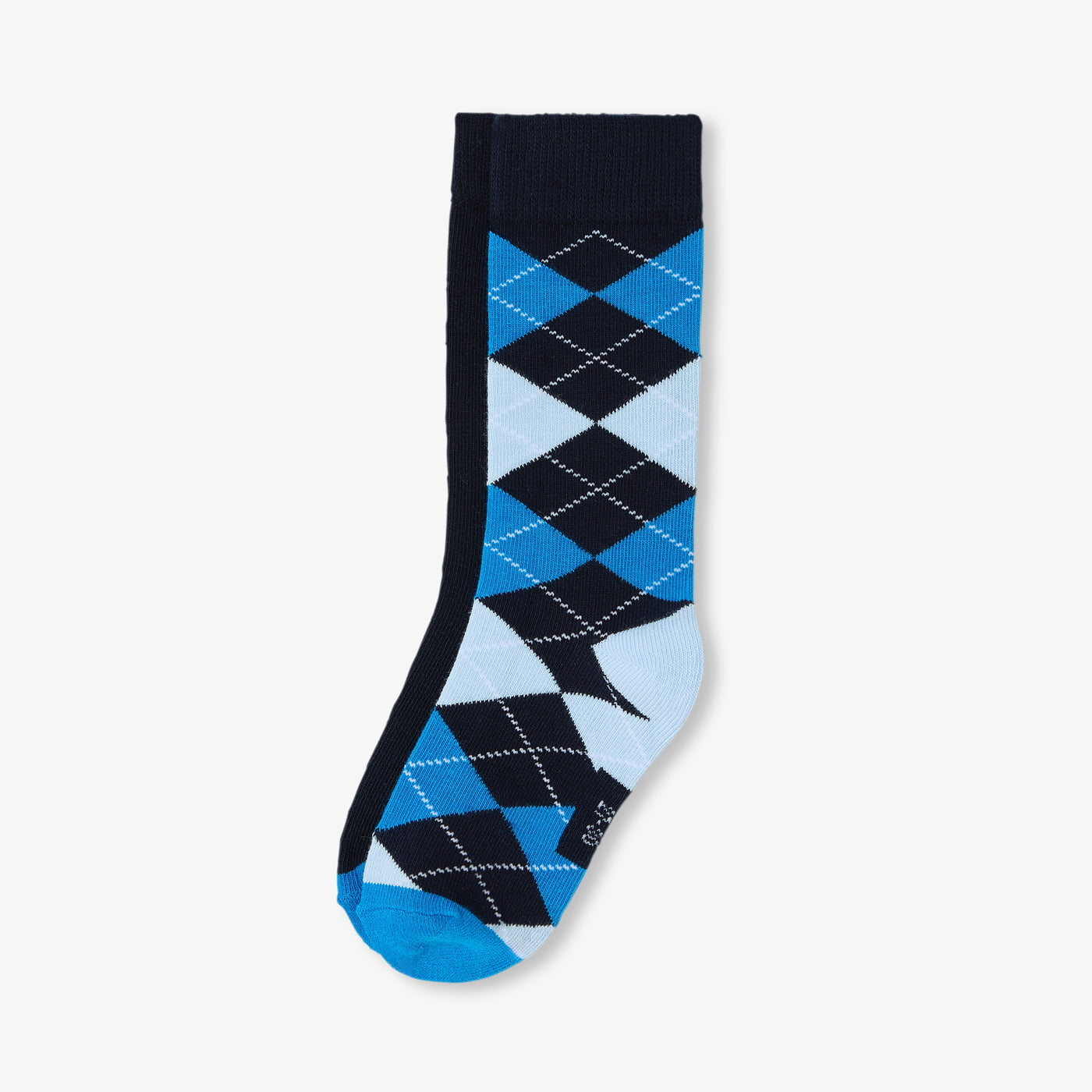 Duo of high socks for boys - marine/bleu