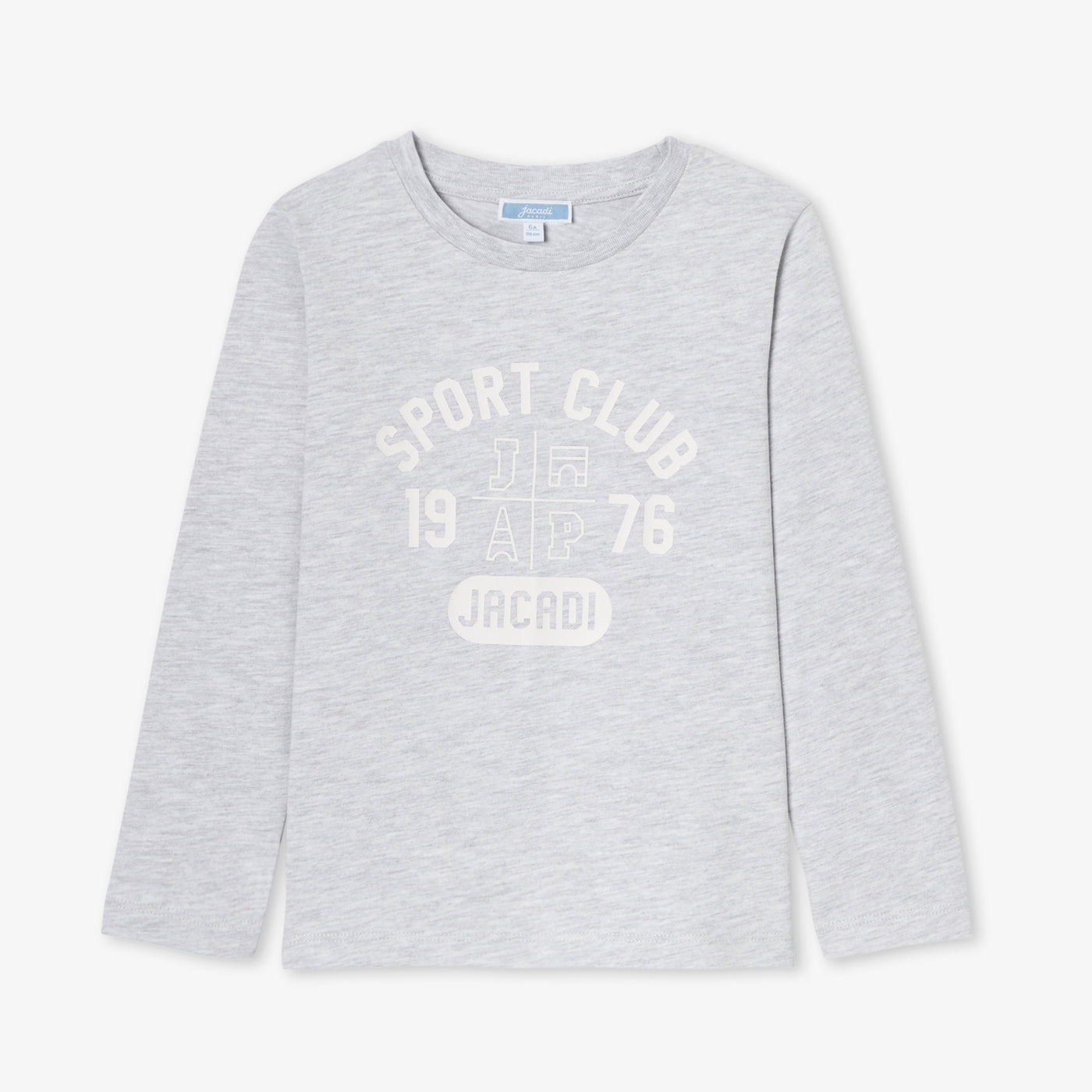 Boy cotton T-shirt - gris chine clair jacadi