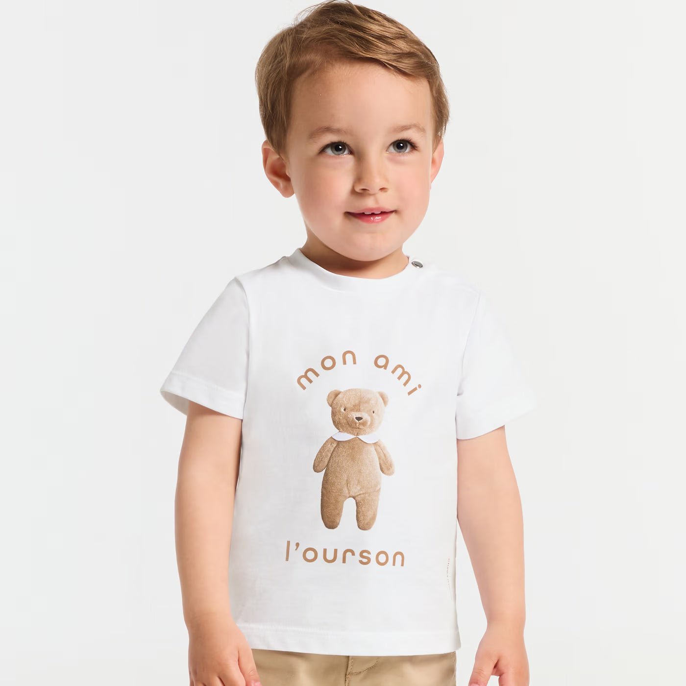 Baby boy cotton t-shirt - white jacadi