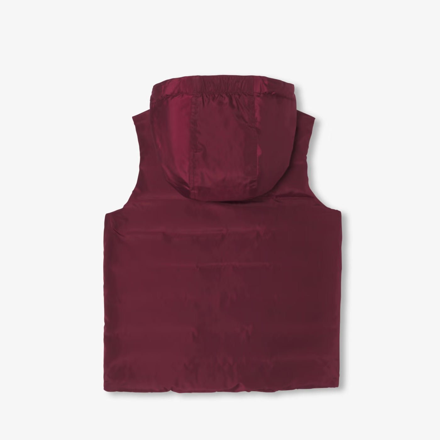 Boy reversible sleeveless down jacket - marine/bordeaux