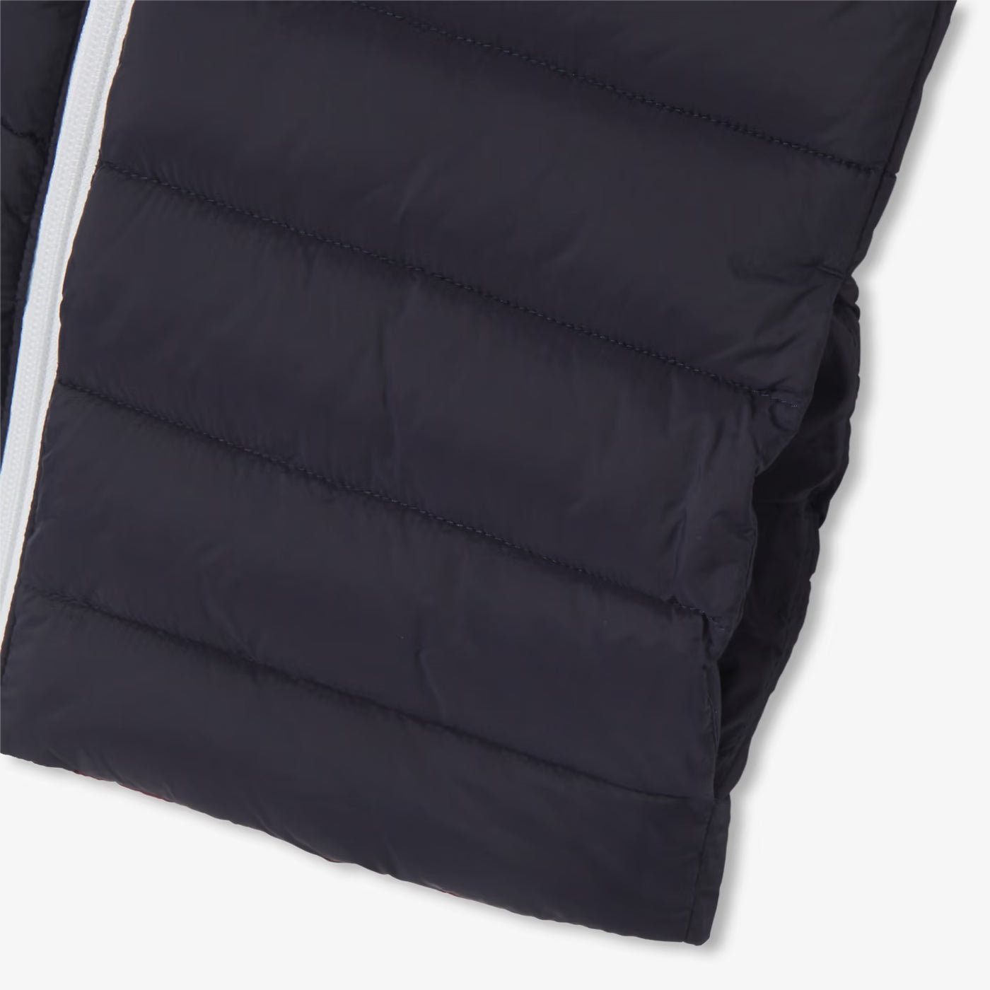Boy reversible sleeveless down jacket - marine/bordeaux