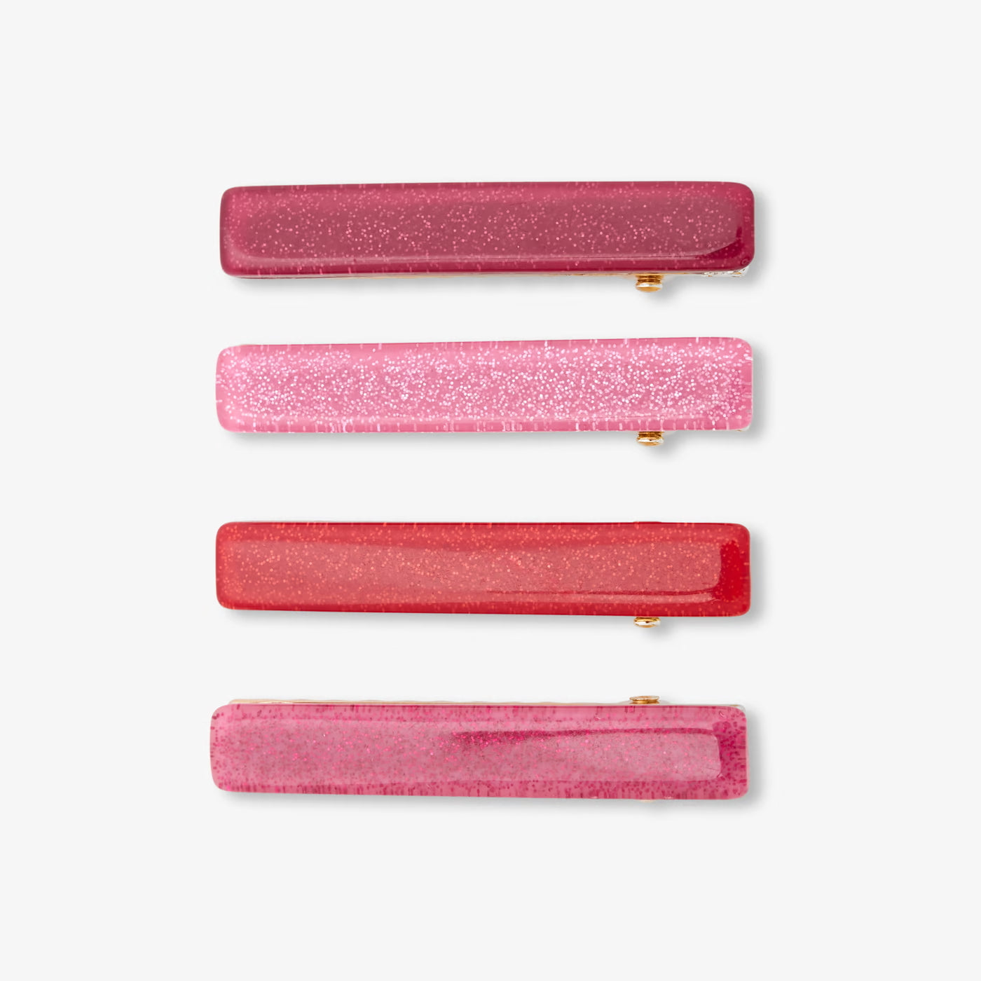 Girl hair clips set - rose/multico