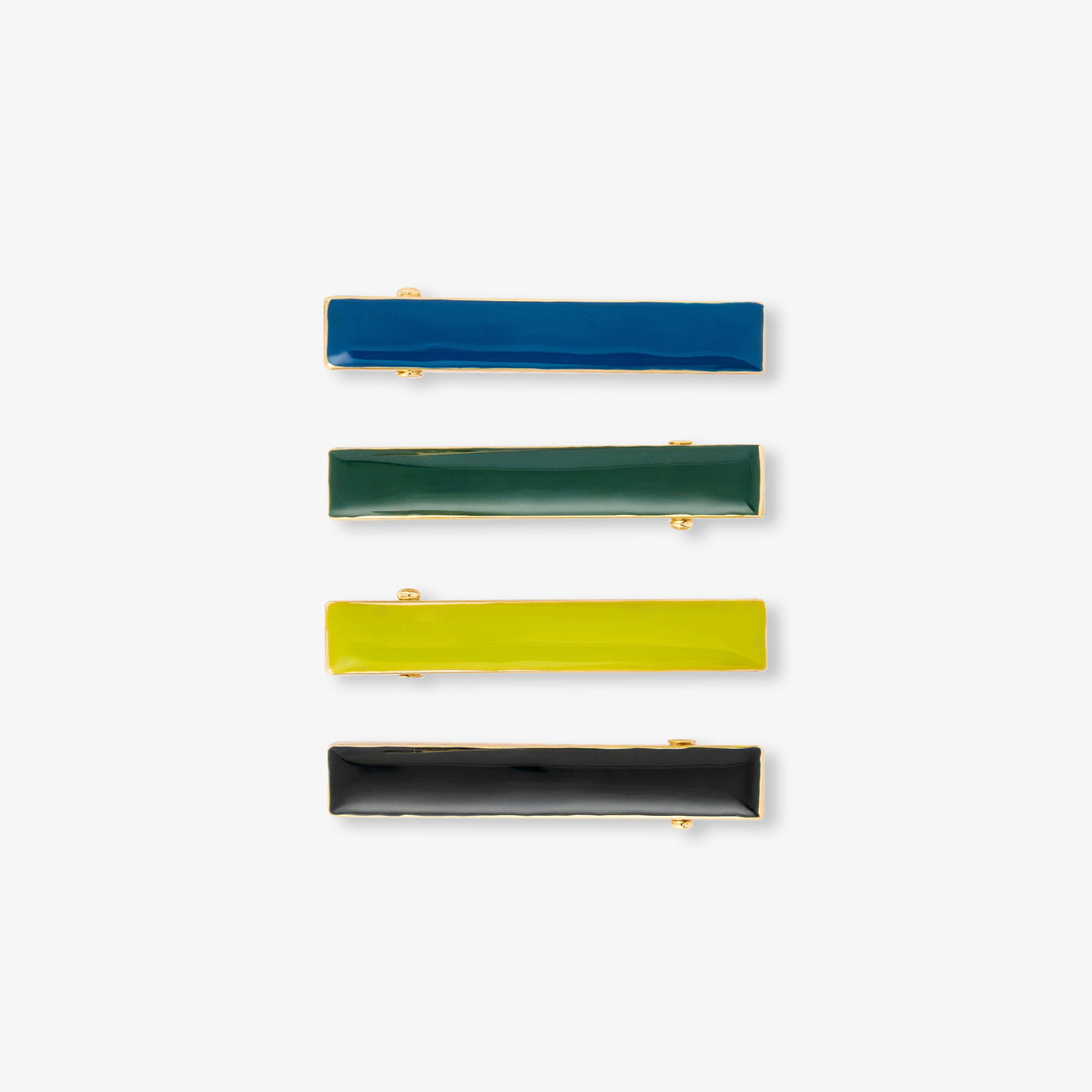 Girl hair clips set - bleu/vert